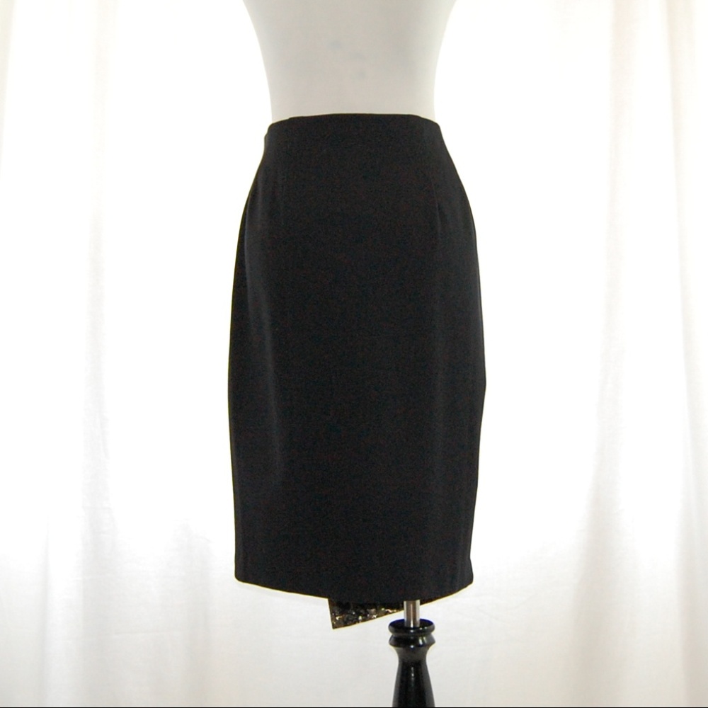 SALE -- Brocade Metallic Knit Pencil Skirt (NWT) - Picture 6 of 8